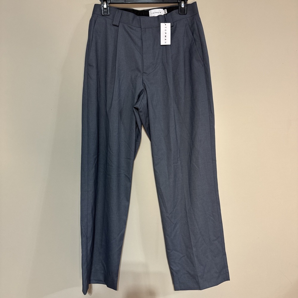 Topman Men / Unisex Slate Blue Gray Dress PantsSz 30 Regular #174